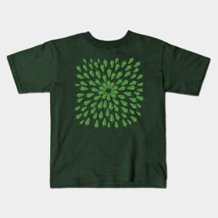 Hot Peppers Green Mandala Kids T-Shirt